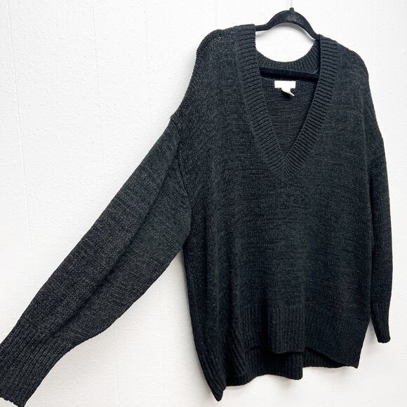 H&M Long Length Tunic Sweater Womens M Casual Workwear Mob Wife Contemporary - Picture 5 of 9